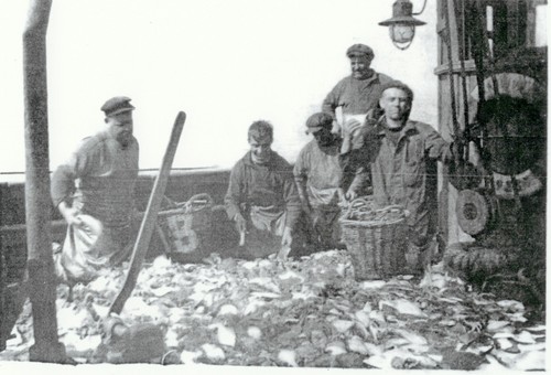 Familie Beyen met vangst