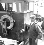 Gustaaf Verbrugh op de O.46 'tZal Wel Gaan  (bouwjaar 1943), author: onbekend