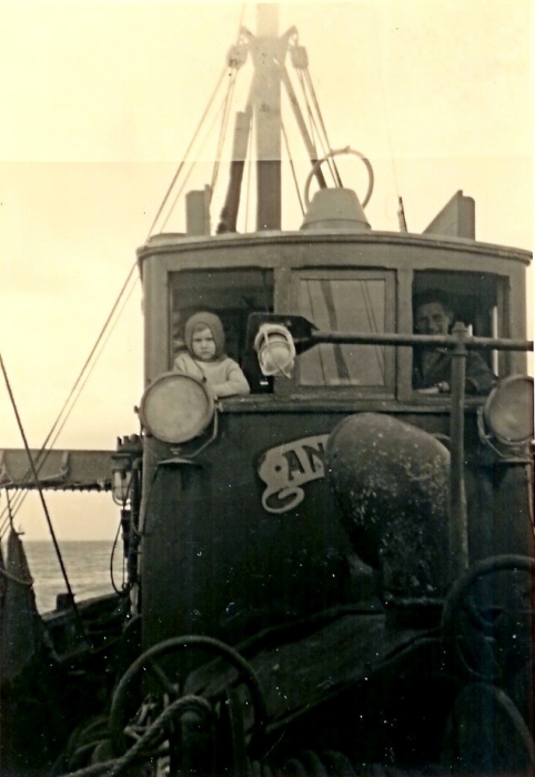 Op de brug van de N.701 Angelus (Bouwjaar 1955)