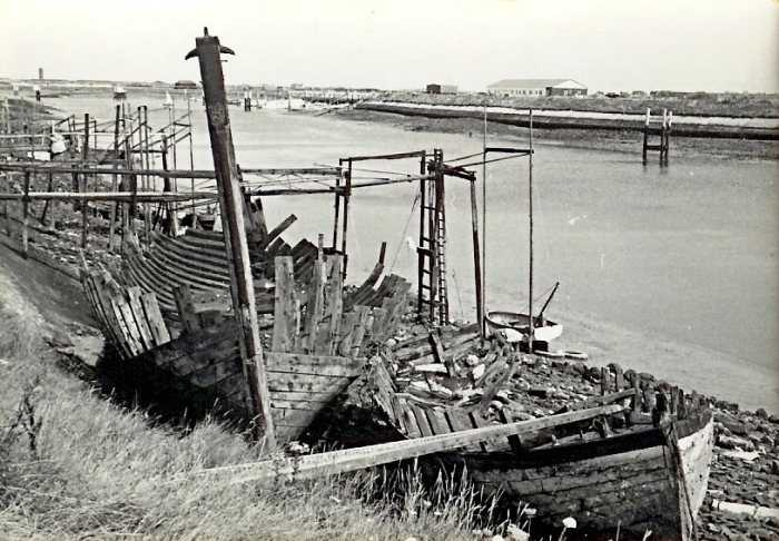 Gesloopte vaartuigen te Nieuwpoort