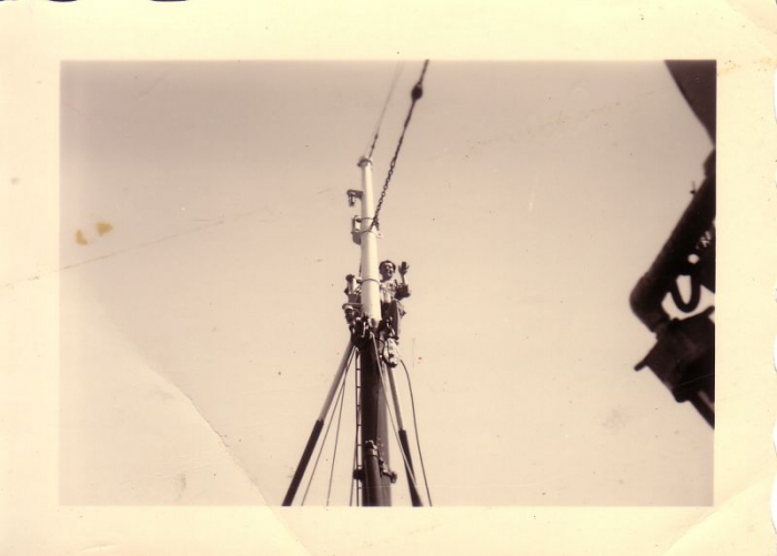 Nazicht navigatielichten vissersvaartuig