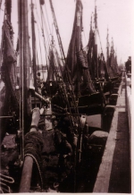 H.7 Charles Elsie (Bouwjaar 1927) en andere garnaalvissers in schuilhaven Zeebrugge