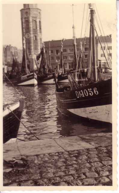 Schepen in haven van Dundalk in Ierland