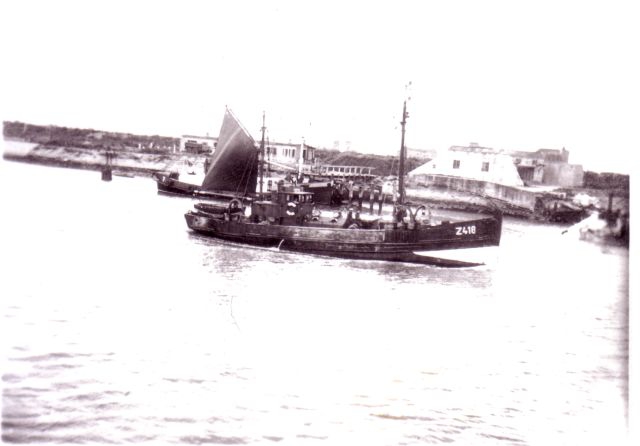 Z.418 op weg naar zee