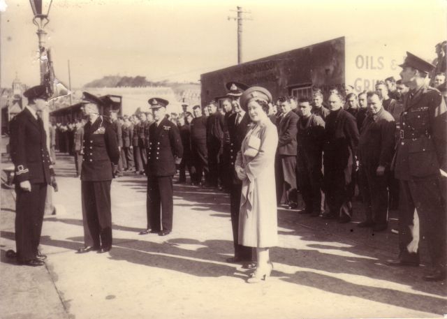 Koninklijk bezoek te Newlyn-Penzance op 6 mei 1942