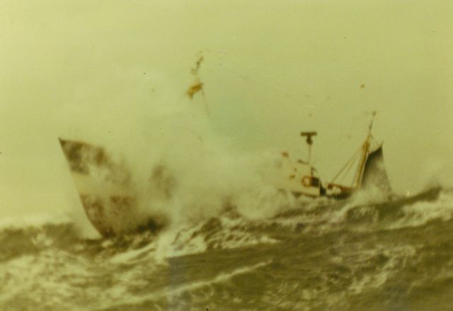 Z.527 tijdens een storm