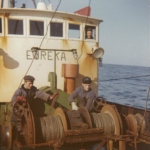 Vissers aan boord van de Z.558 Eureka (Bouwjaar 1958)