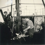 Aan boord van de Z.562 Luc (bouwjaar 1956), author: Onbekend