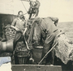 Vissers aan boord van de Z.583 Sunny Boy (Bouwjaar 1947), author: Onbekend