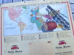 Wereldkaart met mariene oliën aangeduid