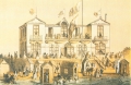 Tekening van het  "Pavillon du Rhin" 