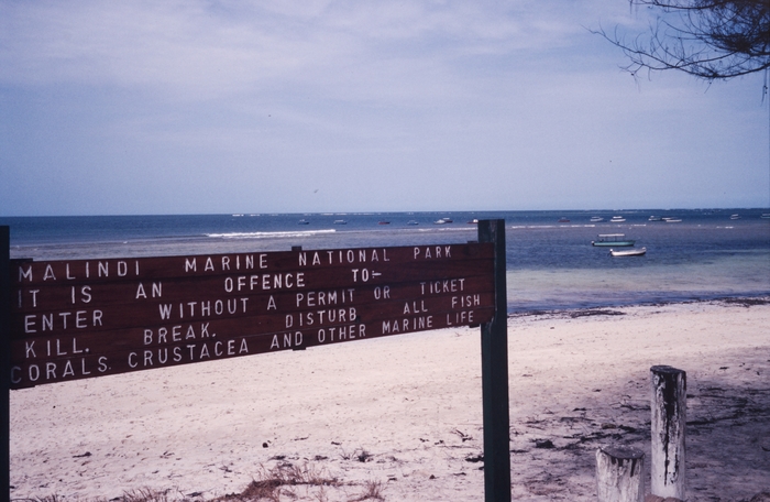 Marine protection site at Malindi, Kenya