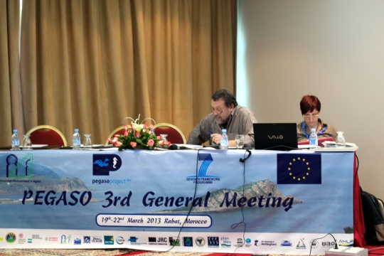 WP5 internal meeting, Stefano Soriani and Fabrizia Buono