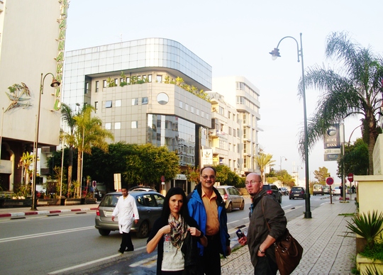 Morning road to meeting