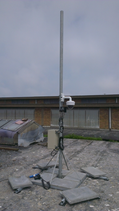 Camera mast te Oostende