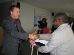 Reception with Kenyan delegation for technical inspection RV Zeeleeuw