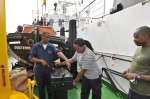 Preparations of RV Mtafiti and crew