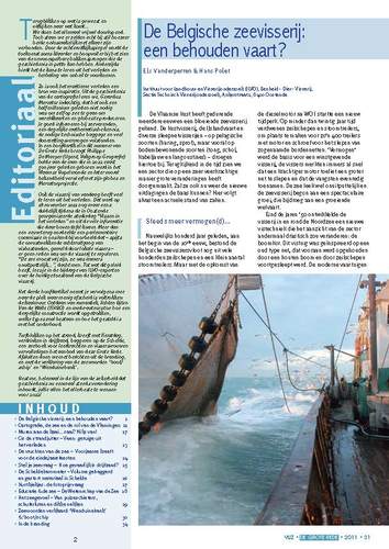 De Belgische zeevisserij: een behouden vaart? Cover