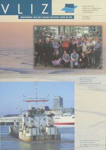 VLIZ Nieuwsbrief 5. Cover VLIZ Nieuwsbrief 5. Cover