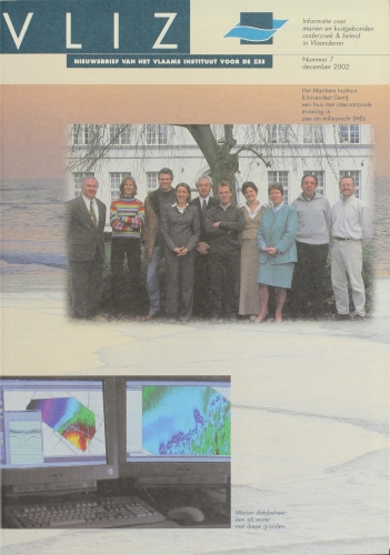 VLIZ Nieuwsbrief 7. Cover VLIZ Nieuwsbrief 7. Cover
