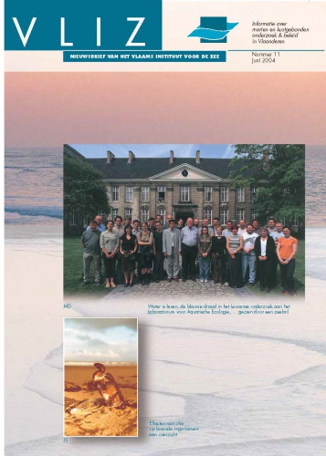 VLIZ Nieuwsbrief 11. Cover VLIZ Nieuwsbrief 11. Cover