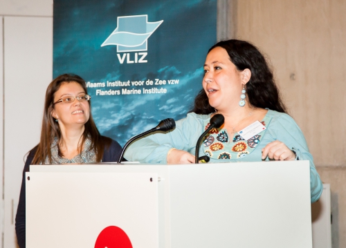 Stephanie Van de Vreken (Vlaamse Hydrografie) & Hana Ortega Yamamoto (Hydraulics Laboratory - KU Leuven)