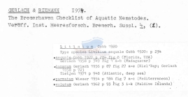 Nematode file-library of the Marine Biology Section (Ghent University, Belgium)