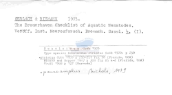 Nematode file-library of the Marine Biology Section (Ghent University, Belgium)