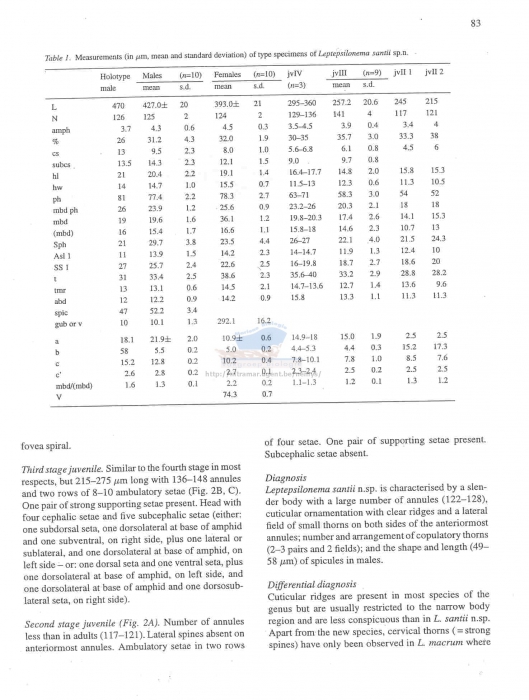 Leptepsilonema santii
