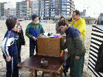Klaar voor activiteit tijdens Lenteprikkel in Koksijde op 27/03/2004