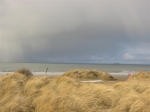 Uitzicht op duinen en zee tijdens de Lenteprikkel in Knokke-Heist op 05/03/2005