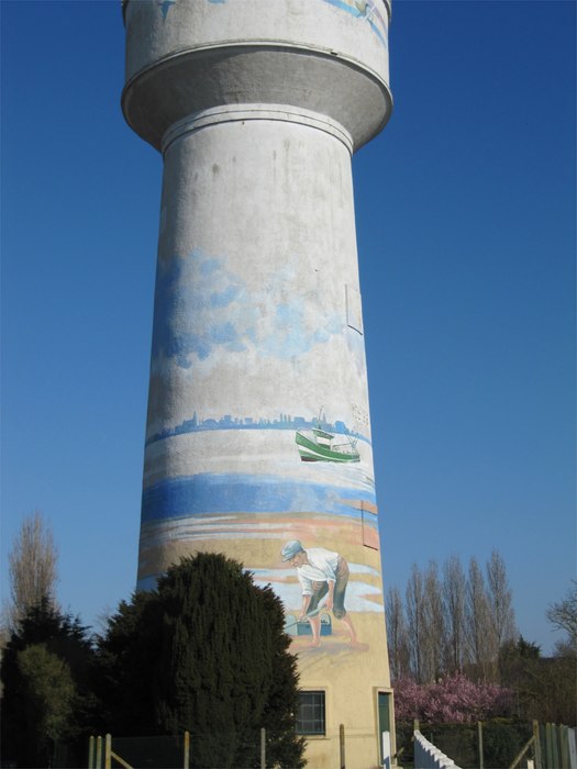 Water tower decoration